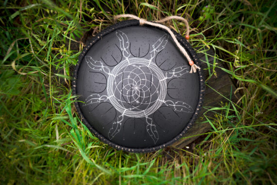 black guda gubarve drum mini overtone plus Dream Catcher 06